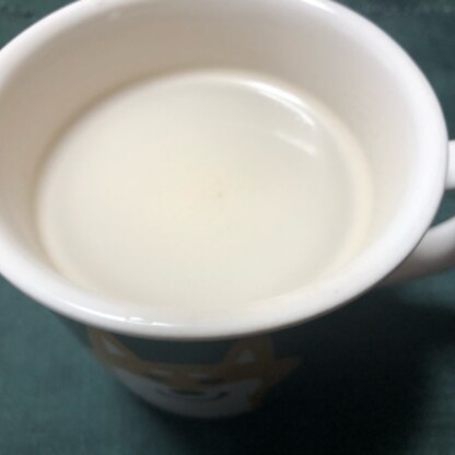 簡単に、美味しく出来ました！
いつもは温めてから、コーヒーを入れていましたが、この手順だと表面に膜が出来ませんでした。ご馳走さまでした♪